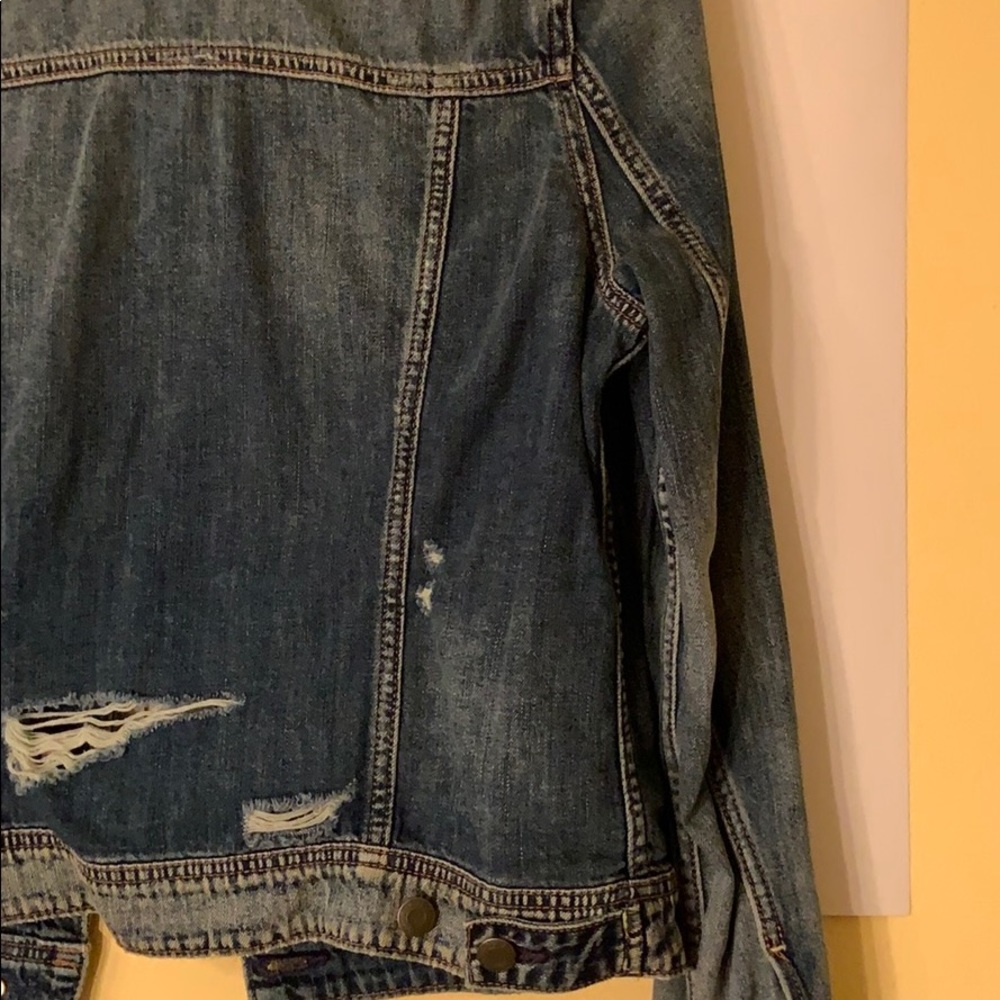 DISTRESSED AMERICAN EAGLE Outfitters Jacket! - Picture 7 of 8